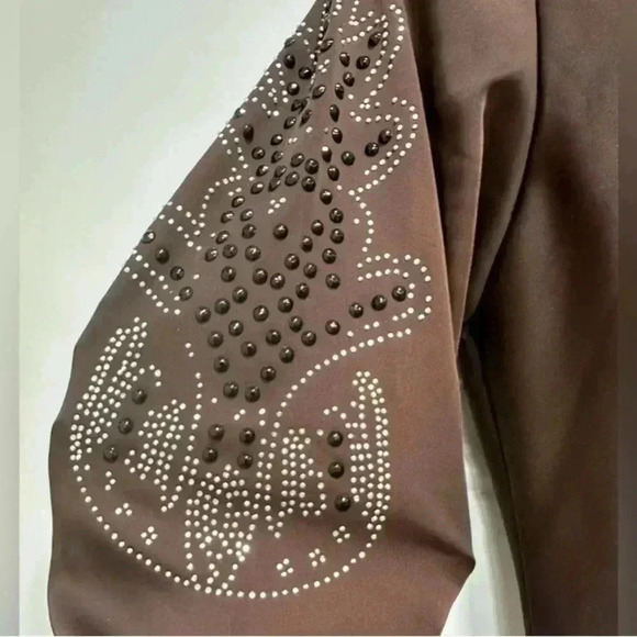 NWT Midi Dress Abaya with leaf design size 40 M - Picture 3 of 6